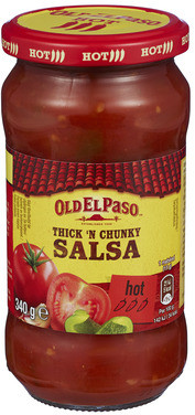 Old El Paso Thickn Chunky Salsa Hot 340g