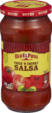 Old El Paso Thickn Chunky Salsa Hot 340g