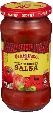 Old El Paso Thickn Chunky Salsa Hot 340g