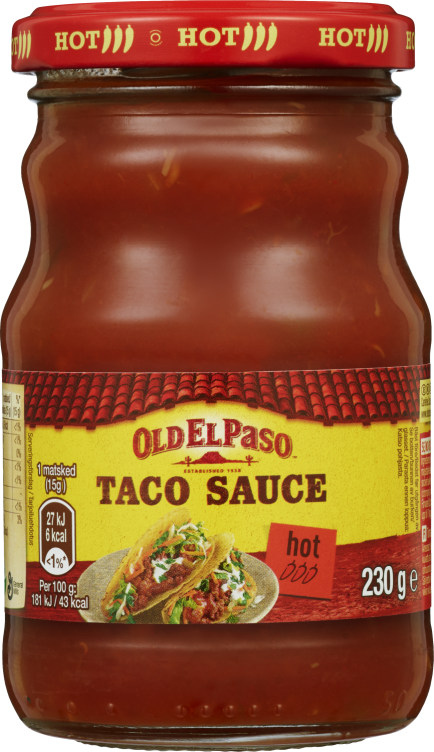 Taco Sauce Hot 230g Old El Paso