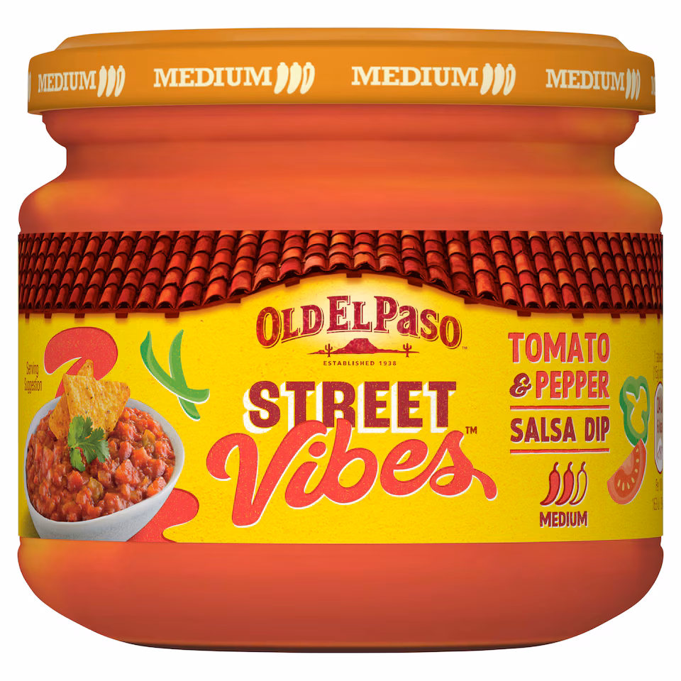 Old El Paso Street Vibes Salsa Dip - Tomato & Pepper 312g