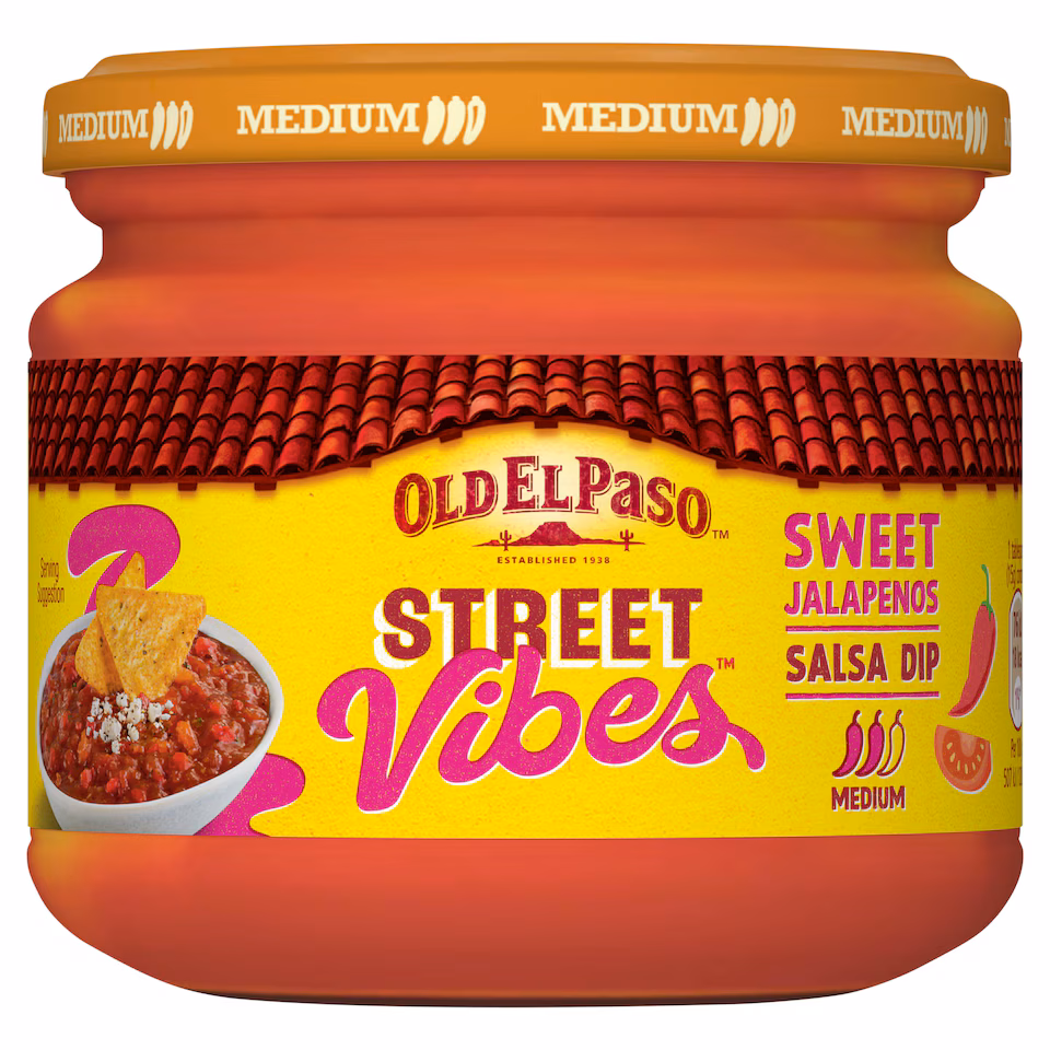 Old El Paso Street Vibes Salsa Dip - Sweet Jalapenos 335g