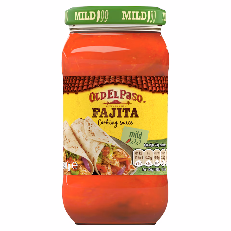 Old El Paso Mild Fajita Cooking Sauce 340g