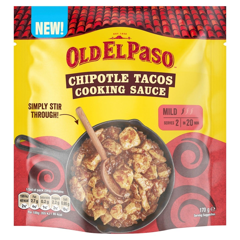 Old El Paso Chipotle Tacos Cooking Sauce 170g