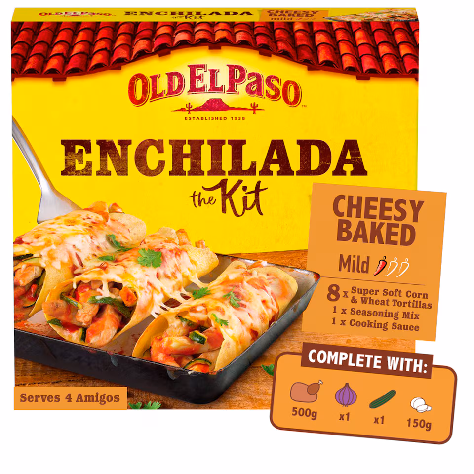 Old El Paso Cheesy Baked Enchilada Kit 663G