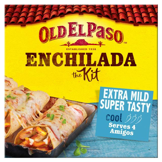 Old El Paso Mexican Extra Mild Super Tasty Enchilada Kit 585g
