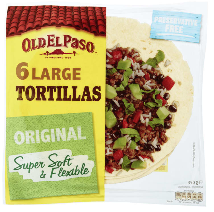 Tortillas Large Super Soft 6stk 350g Old El Paso