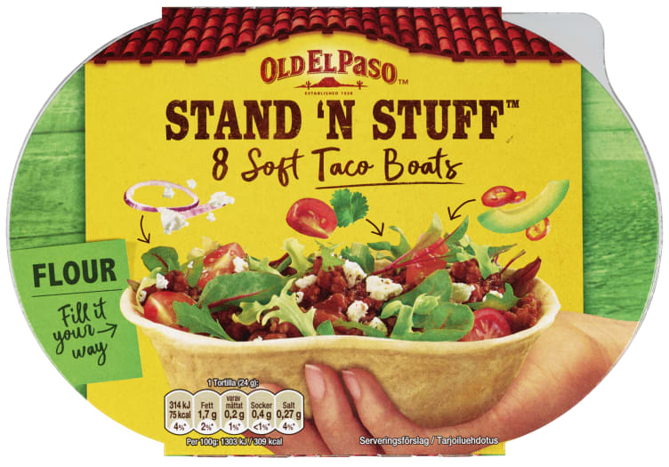 Tortillas Soft Stand'n Stuff 8stk 193g Oep