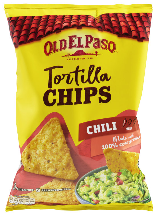 Tortilla Chips Chili 185g Old El Paso