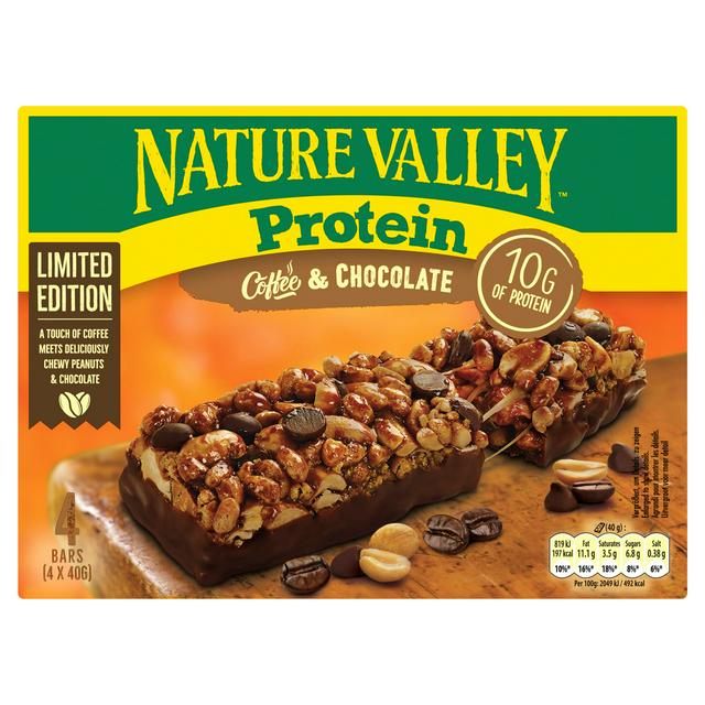 Nature Valley Protein Coffee & Chocolate Bars, Limited Edition 4 x 40g