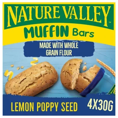 Nature Valley Cereal Bars Muffin Bars Lemon Poppy Seed 4x30g