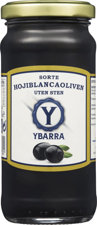 Oliven Sort u/Sten 230g Ybarra