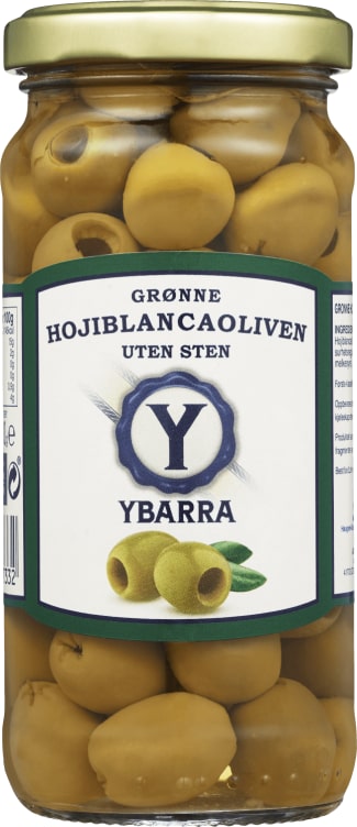 Oliven Grønne u/Sten 230g Ybarra