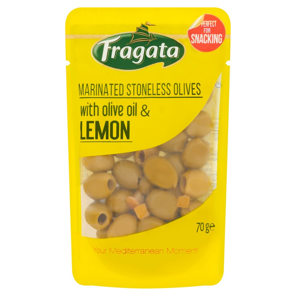 Fragata Marinated Stoneless Olives with Olive Oil & Lemon 70g