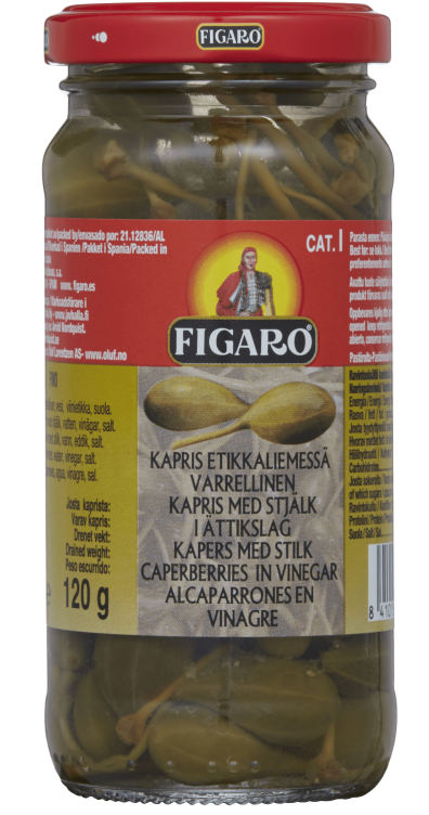 Kapers med Stilk 120g Figaro