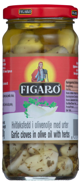 Hvitløk Marinert m/Urter 240g Figaro