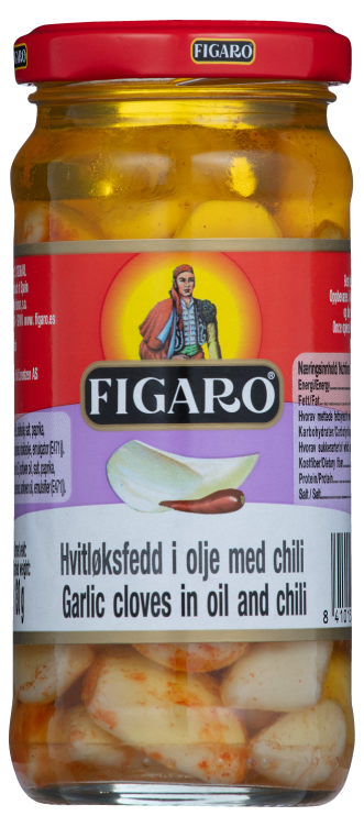 Hvitløk Marinert m/Chili 240g Figaro