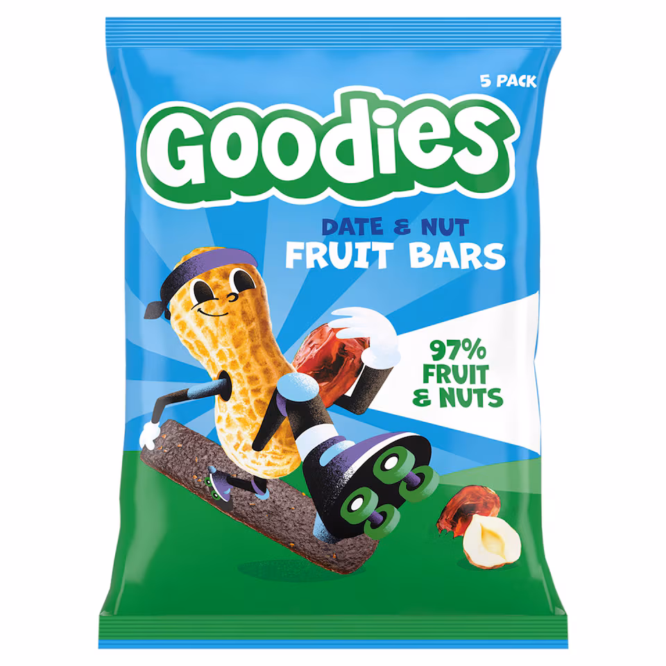 Goodies Date & Nuts Fruit Bars 5x20g
