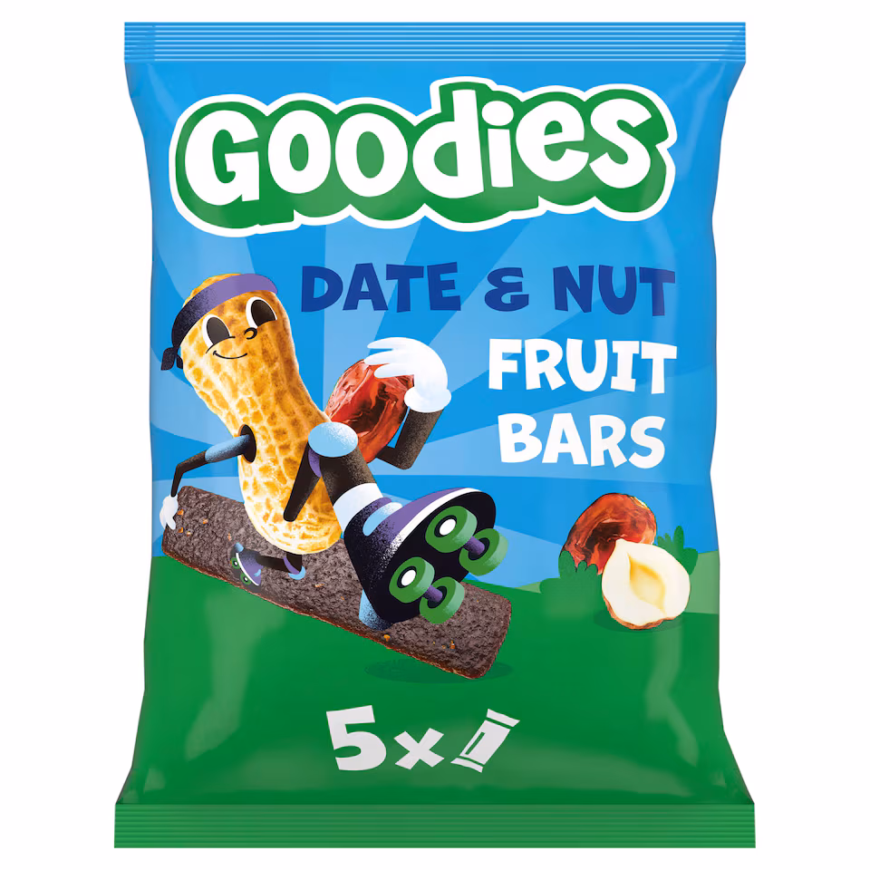 Goodies Date & Nuts Fruit Bars 5x20g