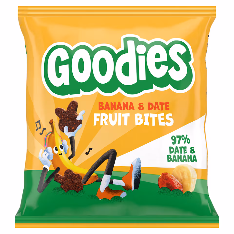 Goodies Kids Snack Banana & Date Fruit Bites 20g