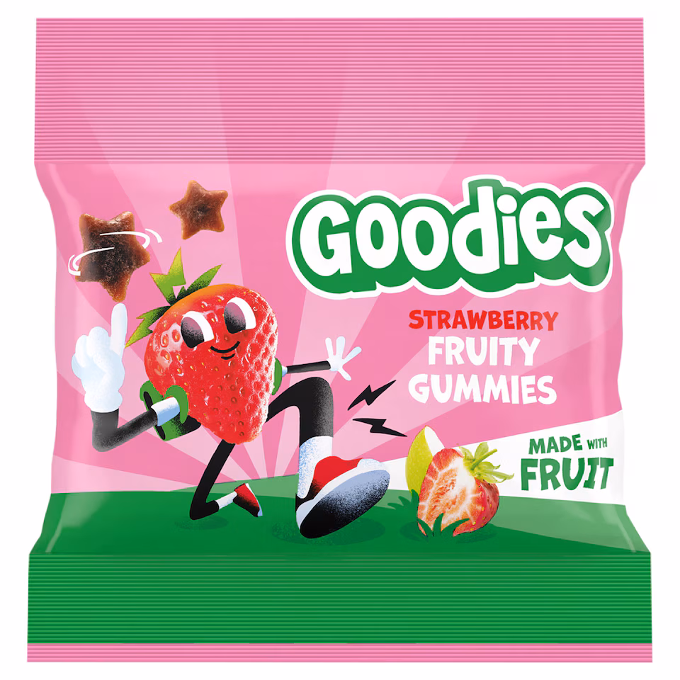 Goodies Kids Snack Strawberry Fruit Gummies 17g