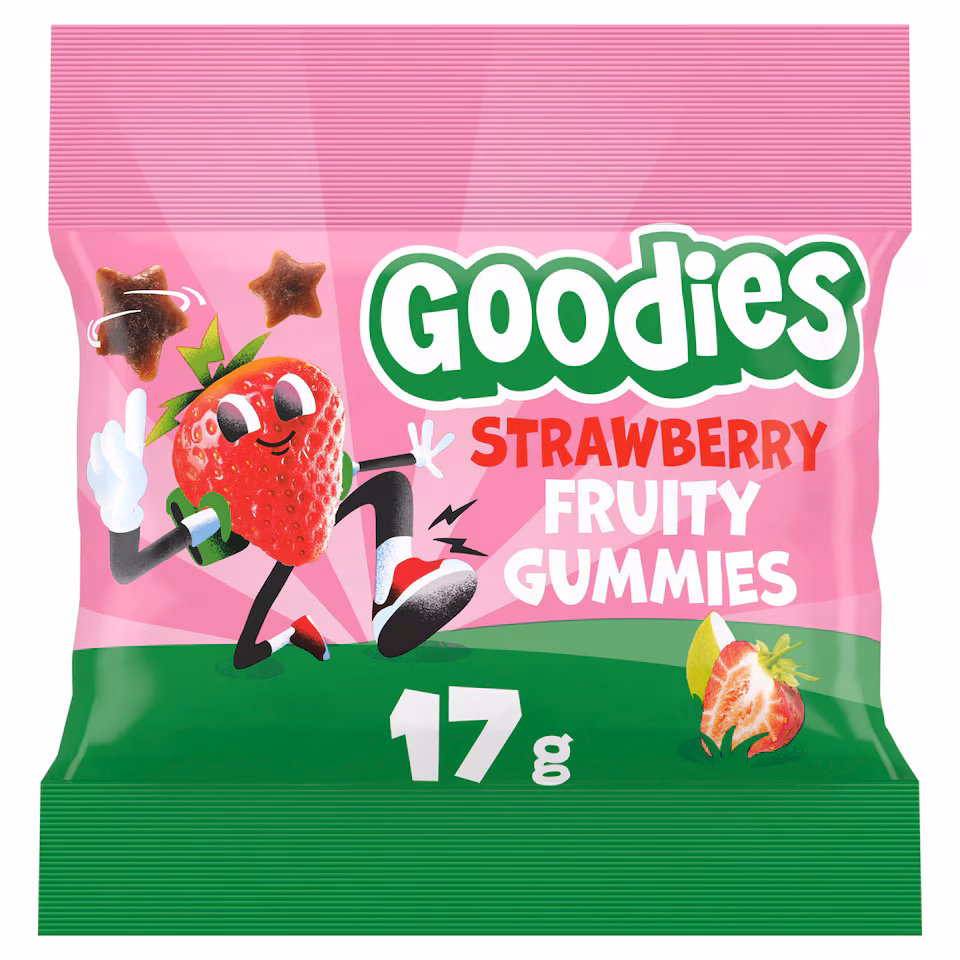 Goodies Kids Snack Strawberry Fruit Gummies 17g