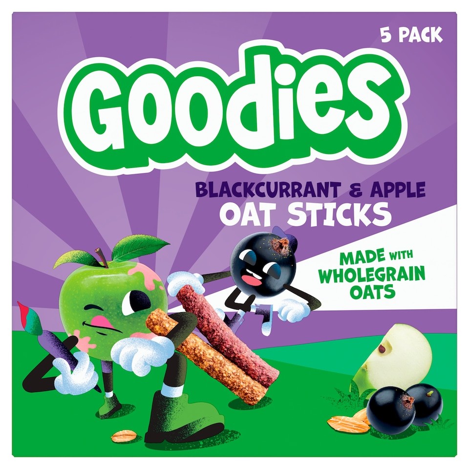 Goodies Apple & Blackcurrant Oat Sticks 5x23g