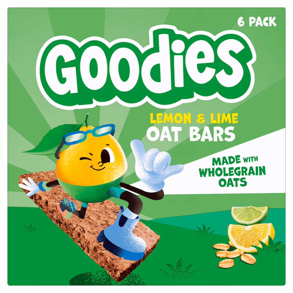 Goodies Lemon & Lime Oat Bars 6x23g