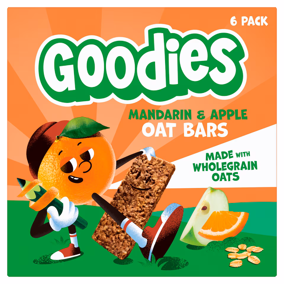 Goodies Mandarin & Apple Oat Bars 6x23g