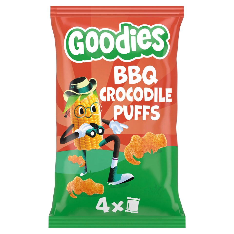 Goodies Crocodile Puffs BBQ 4x12g