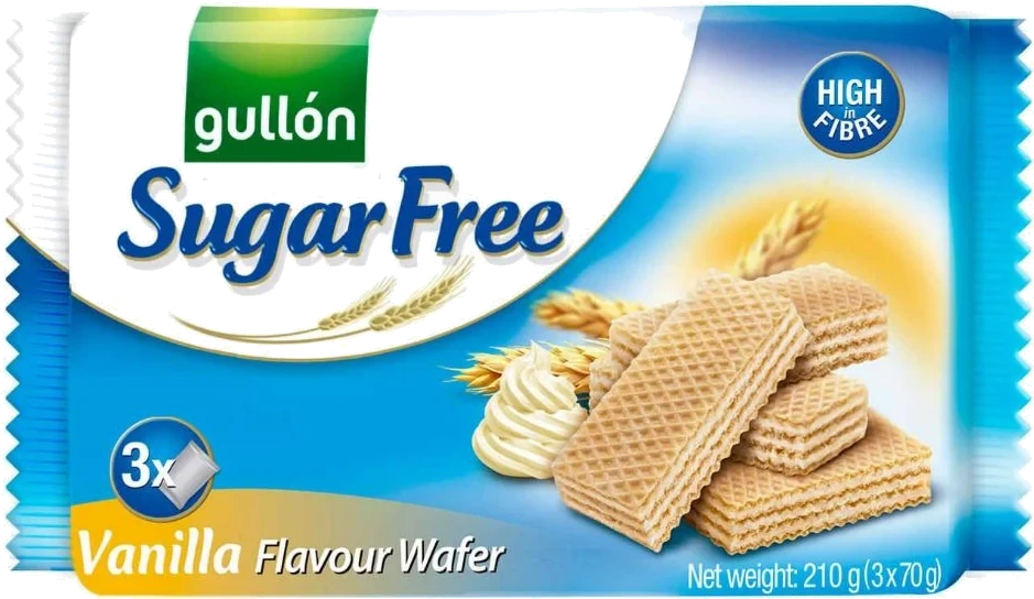 Gullón Vanilla Wafer Sukkerfri 180g