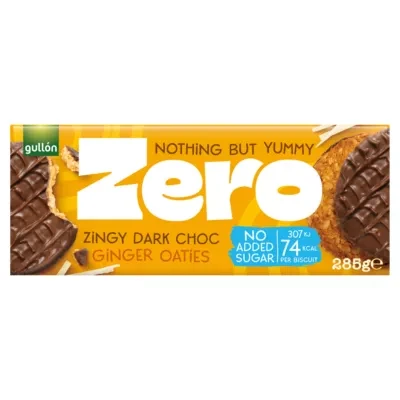 Gullón Zero Zingy Dark Choc Ginger Oaties 285g