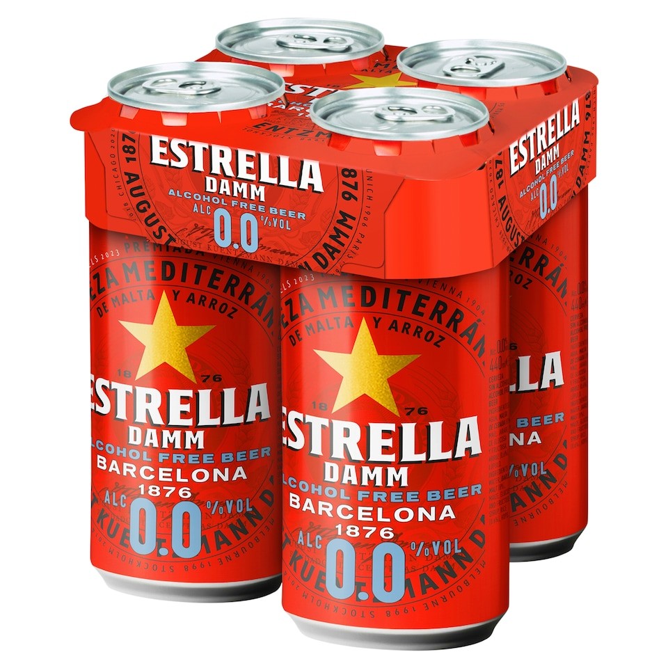 Estrella Damm Alcohol Free Beer 4x440ml