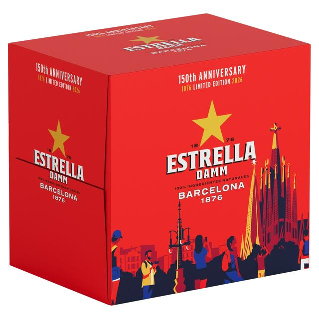 Estrella Damm Lager Beer Bottles 12x330ml