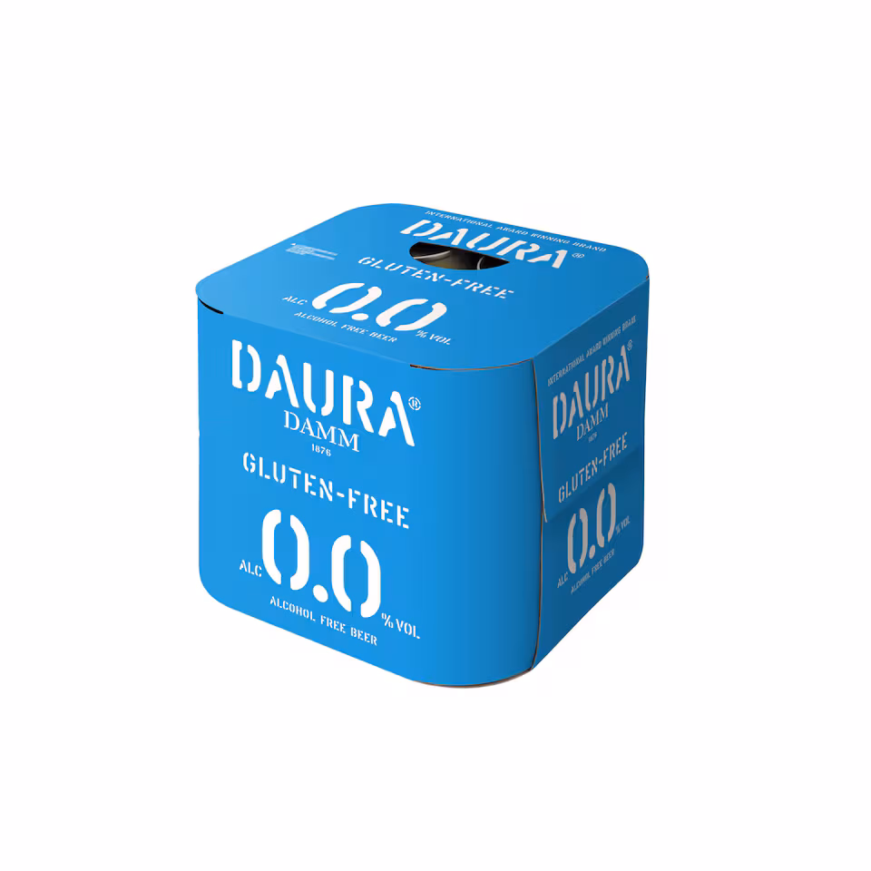 Daura Damm Gluten Free Alcohol Free Beer 4 x 330ml Can