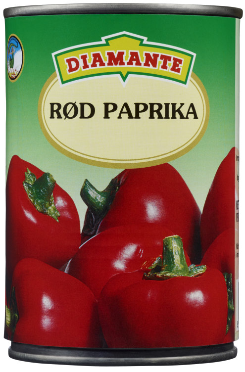 Paprika Rød Skinnfri 390g Diamante