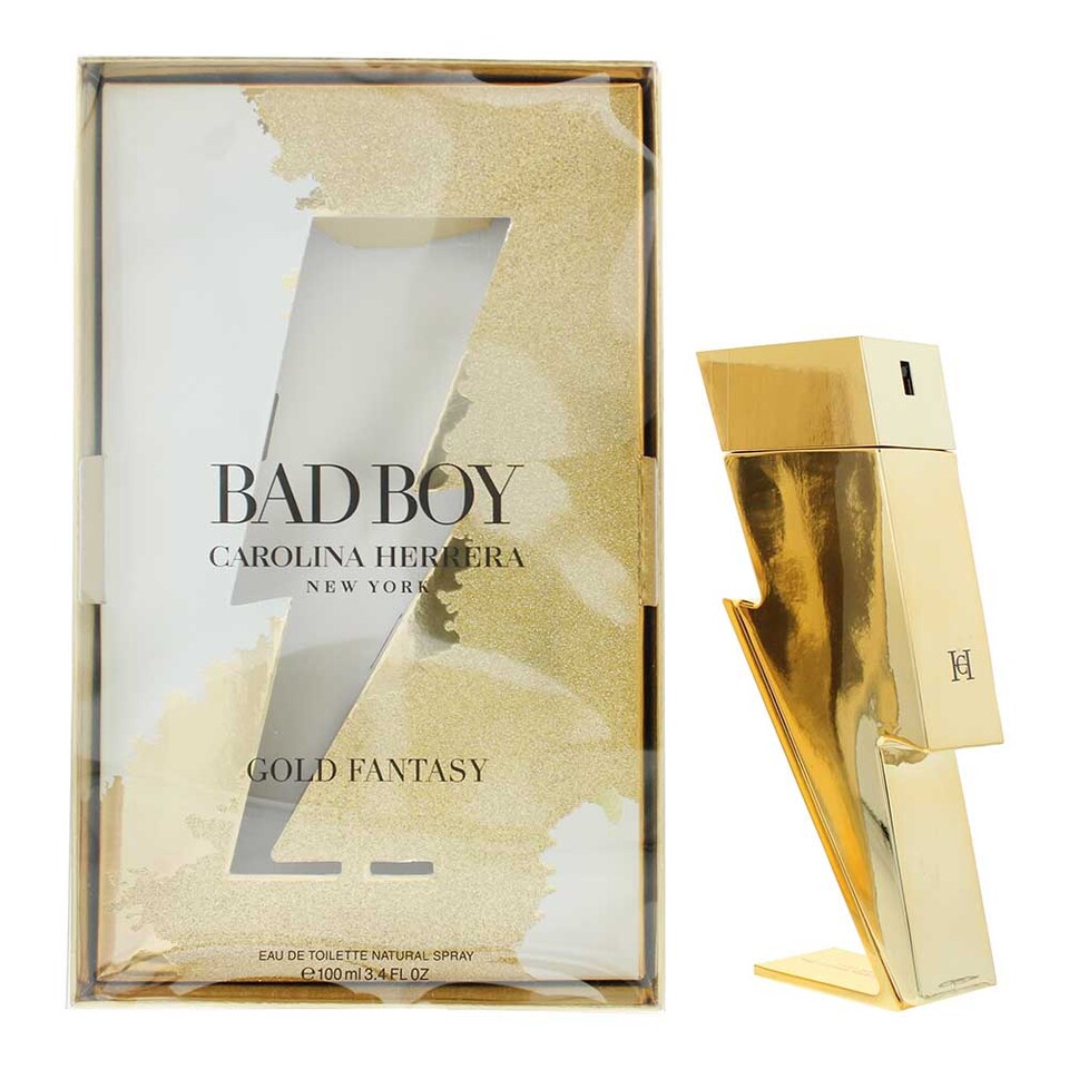 Carolina Herrera Bad Boy Gold Fantasy Eau de Toilette 100ml Spray for Him