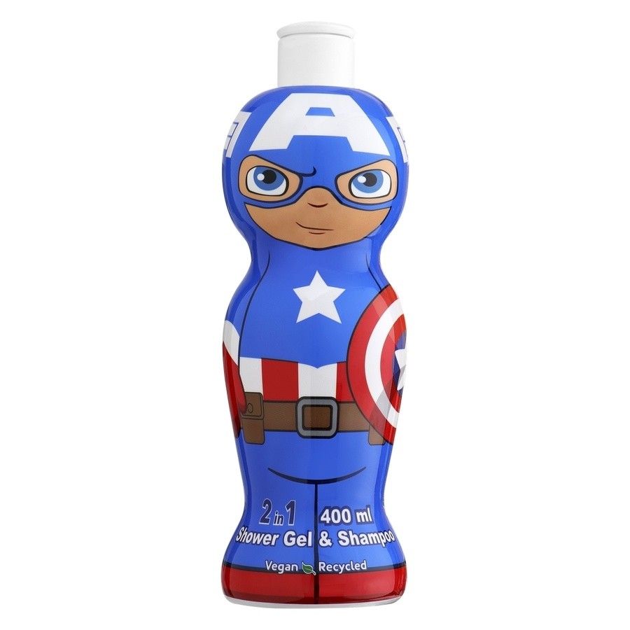 Air-val International Captain America Vegan Shower Gel & Shampoo 400ml