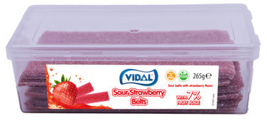 Vidal Sour Strawberry Belts 265g