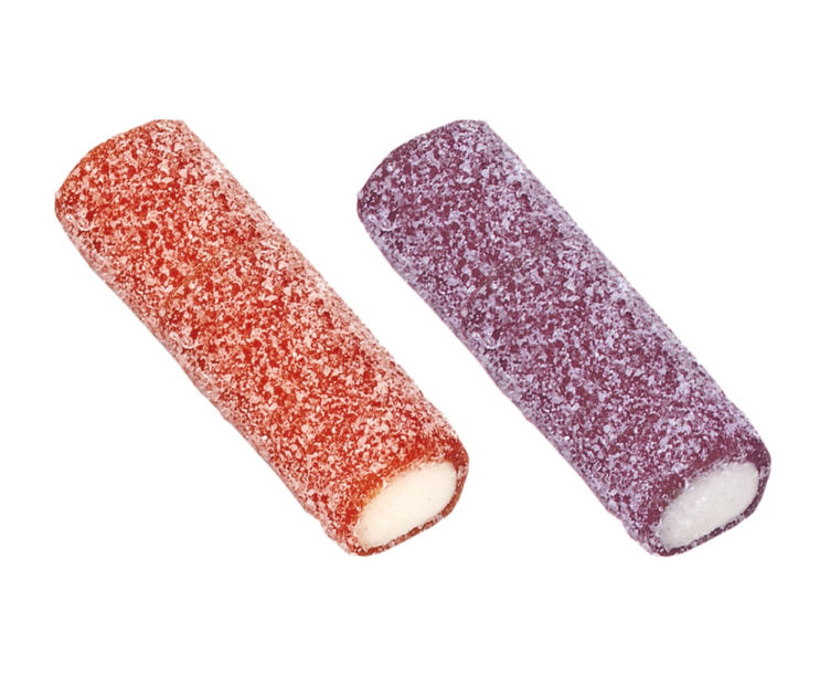 Fruktlakrisstang Mini Jordbær Solbær 3kg Snop