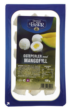 Osteperler med Mangofyll 125g