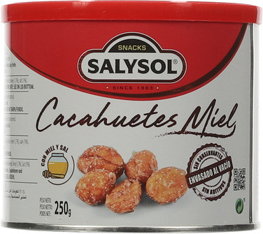 Ristede Peanøtter med Honning 250g