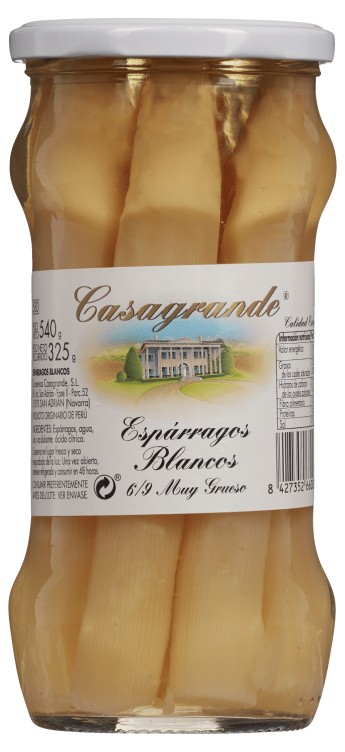 Asparges Hvit 540g Casagrande