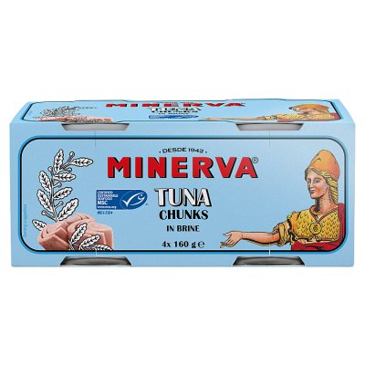 Minerva Tuna Chunks in Brine 4x160g