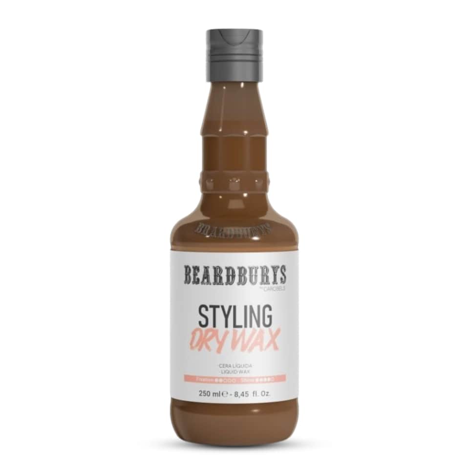 Beardburys Dry Hair Wax, Adds Volume and Texture, Medium to Strong Hold - Medium Shine, Styling Tonic with a Liquid Wax Base, 250ml