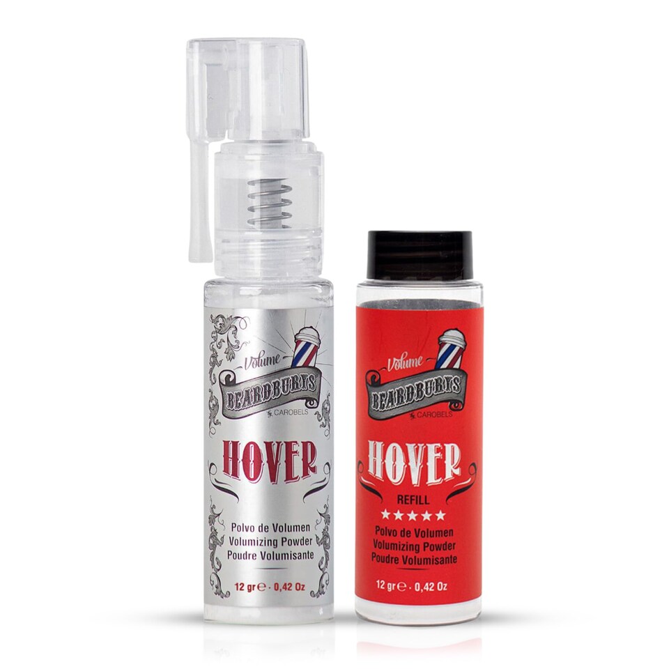 Beardburys Hover Pack 1 Volume Powder 1 Hover Refill, Mattifying, Volume for Your Hair 2 Pack