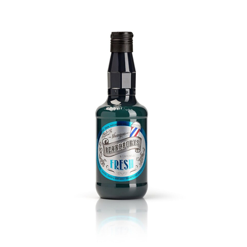 Beardburys Fresh Refreshing Shampoo for Men, Invigorating Clean with Menthol & Eucalyptus, Ideal for Daily Use, Paraben-Free, 330ml