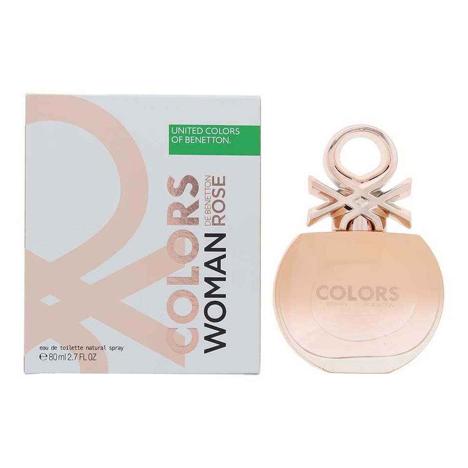 Benetton Colors Woman Rose Womens EDT 80ml Fragrance