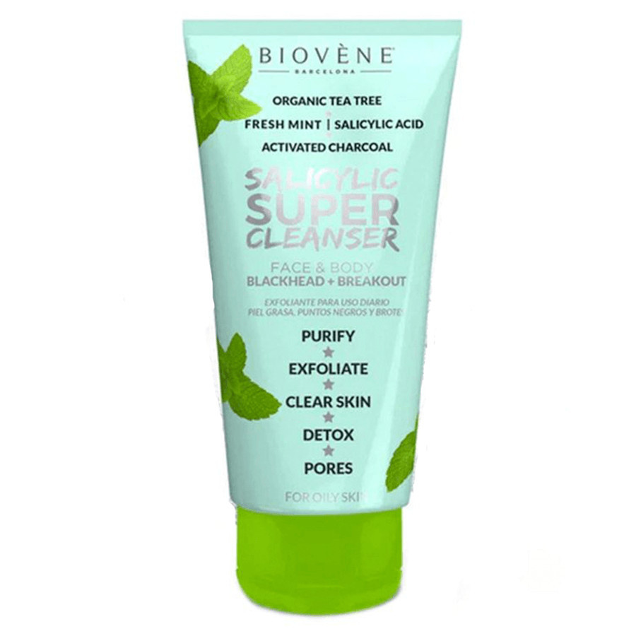 Biovène Super Cleanser Salicylic Acid + Organic Tea Tree Breakout Cleanser Face & Body 200ml