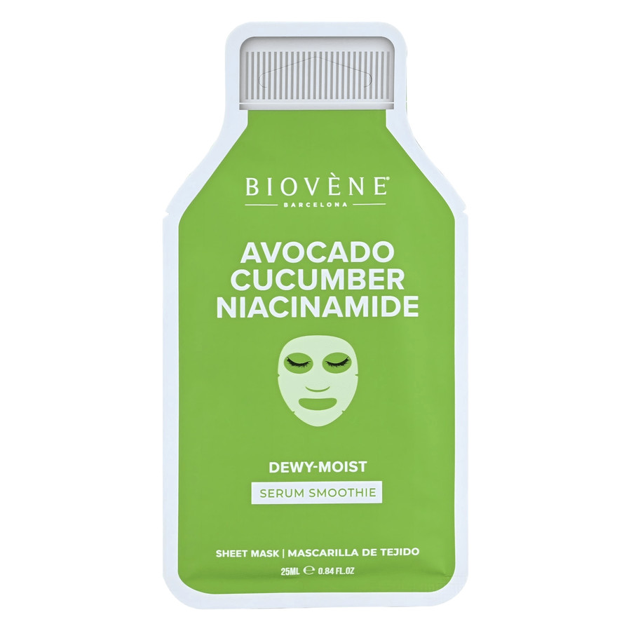 Biovène Avocado Niacin Dewy-Moist Smoothie Serum Sheet Mask 1pcs